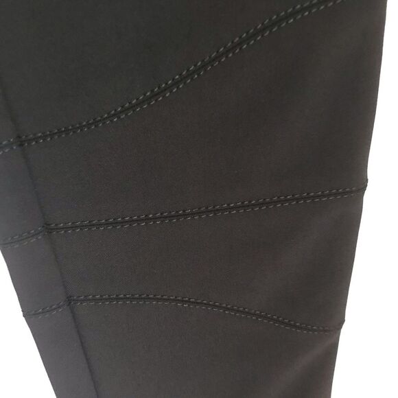 Sonya Chodry Pants Size 4 Black Skinny Biker Zipper Accents Made in Italy - Picture 15 of 16